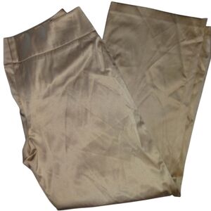 Donna wide leg pants, soft cotton poly blend, clasp and zipper